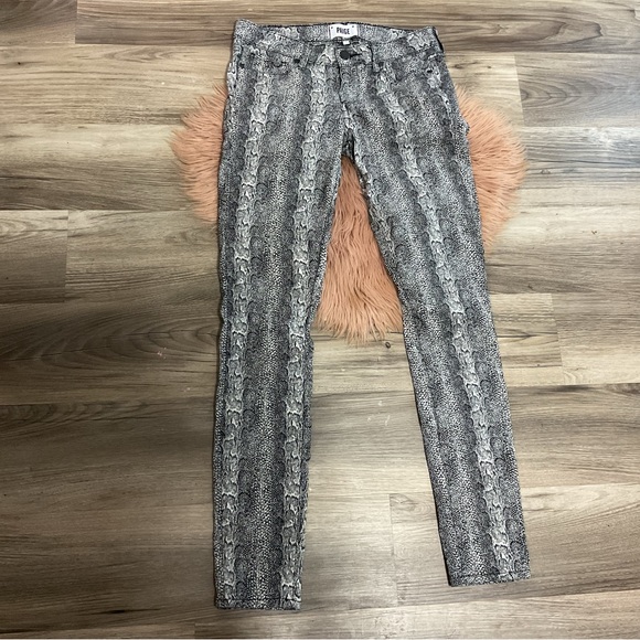 Paige Verdugo Ultra Skinny Python Pants Size 28 - Picture 2 of 11